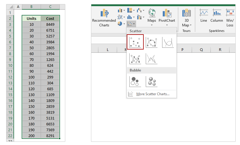 use quick analysis tool in excel to create a formula