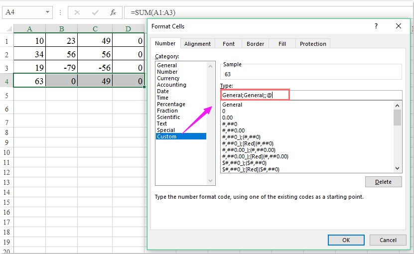 how-to-display-blank-if-sum-is-zero-in-excel