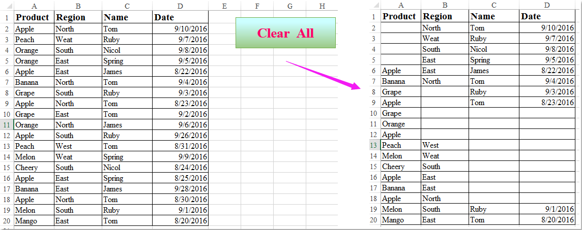 doc button clear cells 4