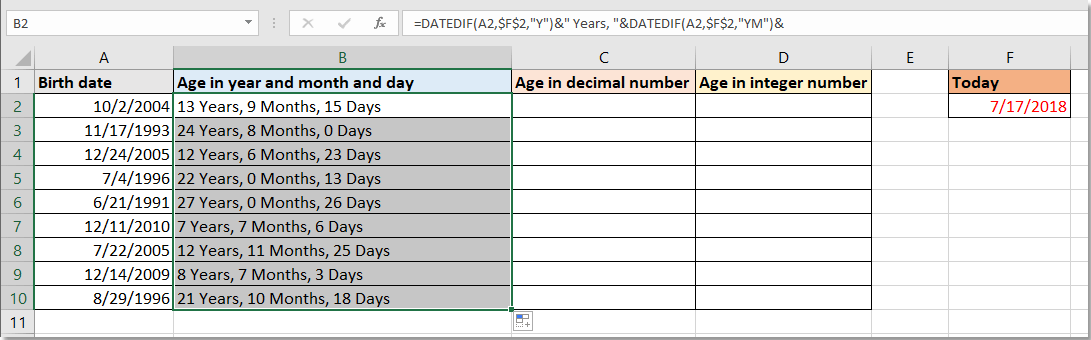 doc calculate birth in year month day 1