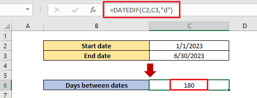 Calculate Days Between Two Dates In Excel 7 Examples 