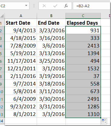 doc հաշվարկը անցած ժամանակը 4