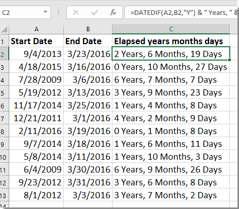 doc calcualte geçen süre 5