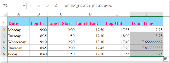 doc calculate worked hours 3