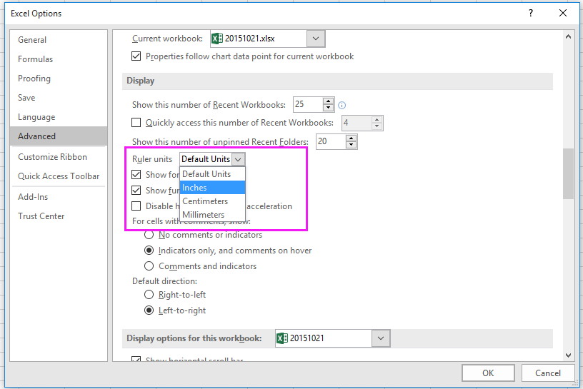 doc modificați dimensiunea celulei 2