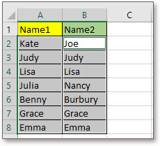 doc change cell if not equal 4