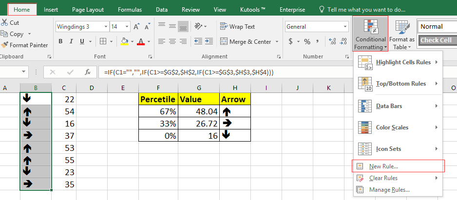 doc ícone de alteração de formatação condicional 11