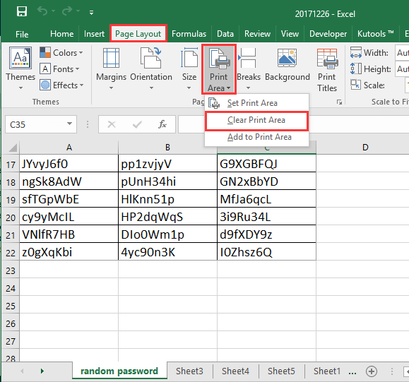 doc clear print area multiple sheets 2