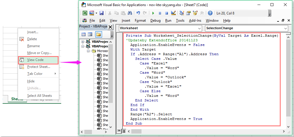 doc change value by click 2