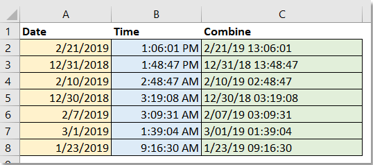 doc combiner la date et l'heure en un 1