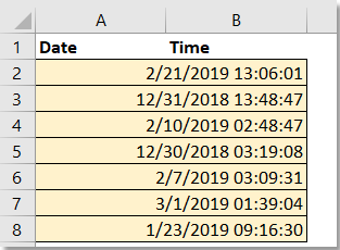 doc combiner la date et l'heure en un 7