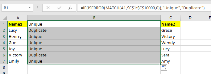 doc vergleiche Löschübereinstimmung 2