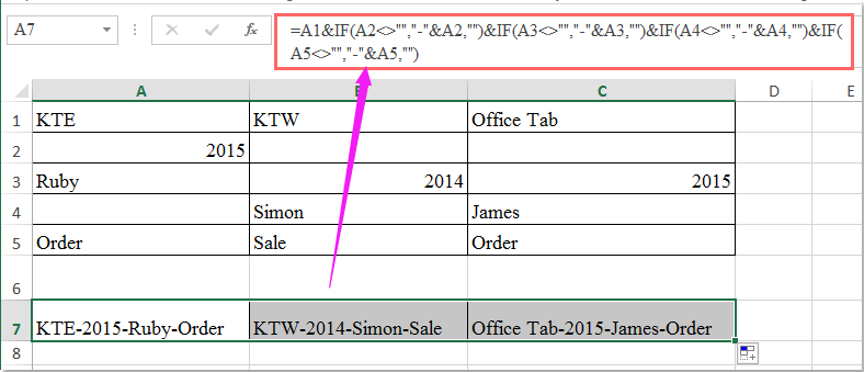 doc birleştirmek boşlukları atla 2