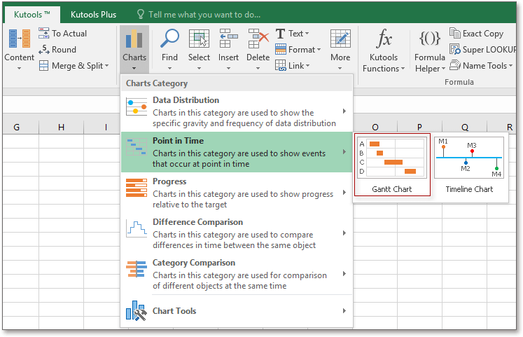 doc kutools gantt γράφημα 2