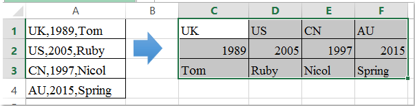 doc convert comma values to list 8