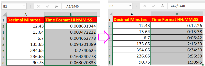 doc convert decimal hours to time 6