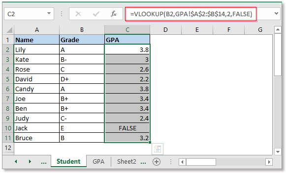 doc konvertálja az osztályzatot az 3. számra