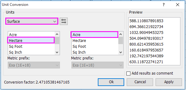 doc omzetten hectare acre 4