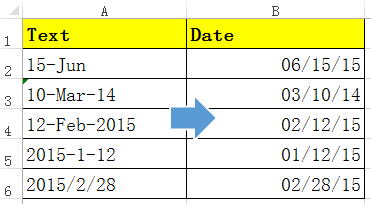 문서는 날짜로 텍스트를 변환 6