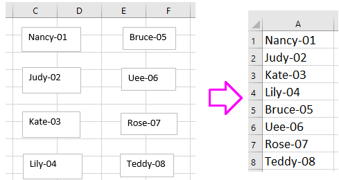 doc konvertiert Textfeld in Zelle 1