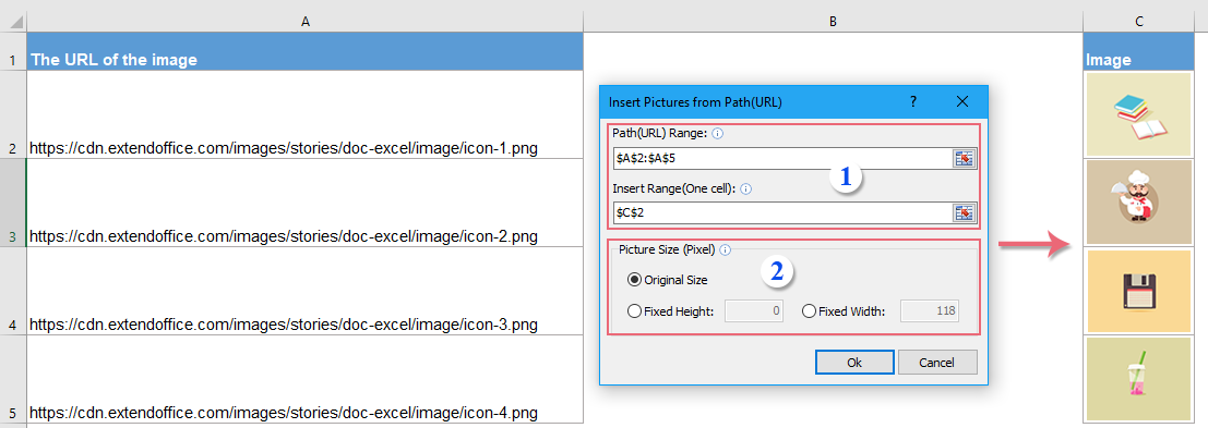 Hướng dẫn insert picture from url excel - chèn ảnh từ url excel