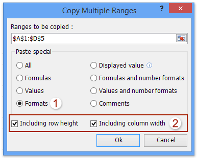 How To Copy And Paste Cell Sizes Column Widths And Row Heights In Excel