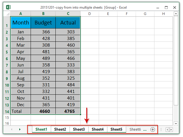 doc copy into from multiple sheets 1