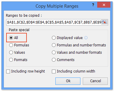 dialog: copy multiple ranges simultaneously