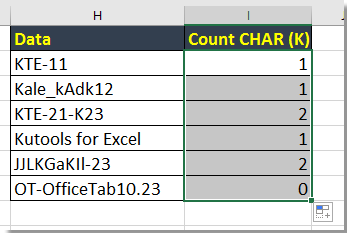 doc count difference between letters 5