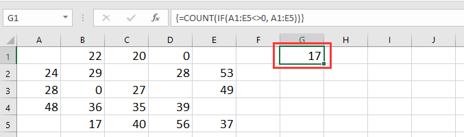 doc count ignorera blank noll 3