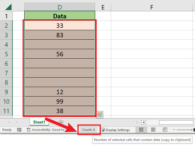 Count Non-blank Cells in Excel - Step by Step Tutorial