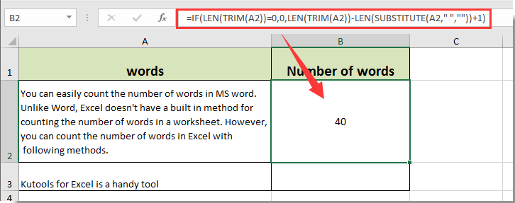 How to count characters in Excel cell and range