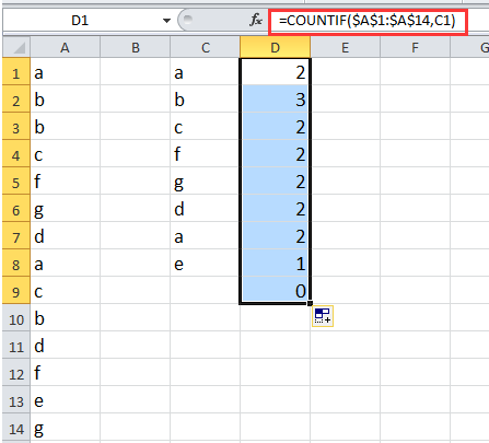 doc count verwijder duolicate 4