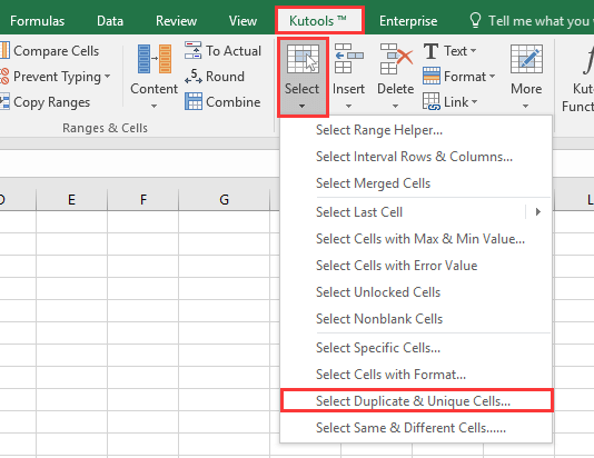 excel formula to remove duplicates from a list