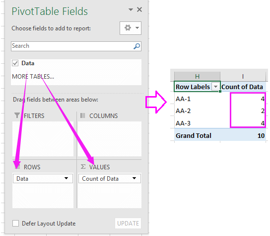 doc count until value changes 4