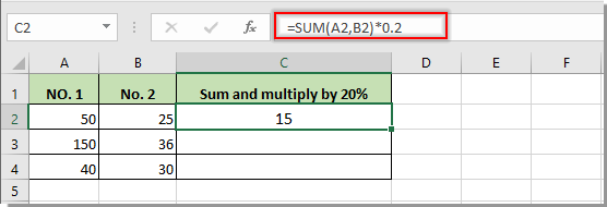 How To Add And Multiply In One Cell In Excel