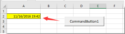 How To Update Or Insert Current Date And Time By A Command Button In Excel