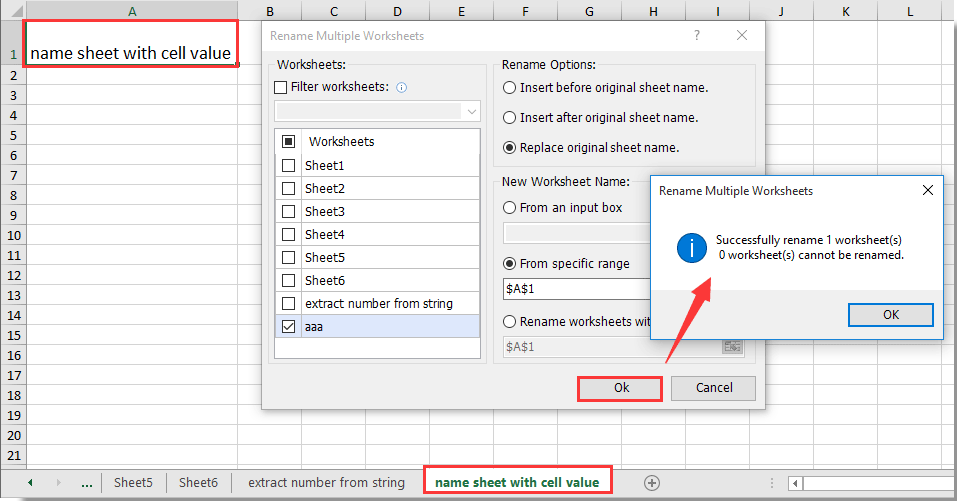 Cell Tab Name In Excel