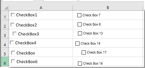 Excelのセルのチェックボックスを自動中央揃えにする方法は