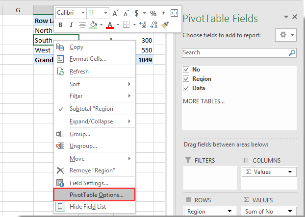 open filter box for pivot table in excel mac 2016