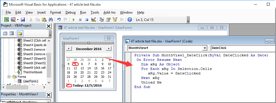 How To Pop Up A Calendar When Clicking A Specific Cell In Excel 