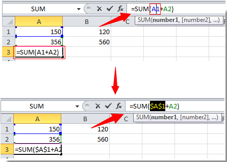 lock multiple cells in excel for mac