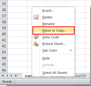How to copy worksheet to end of workbook in Excel?
