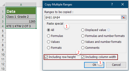 excel formula for row height