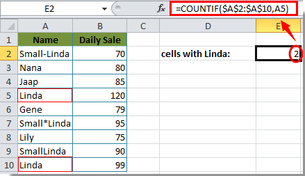 Hoe Cellen Met Specifieke Tekst In Selectie In Excel Te Tellen?