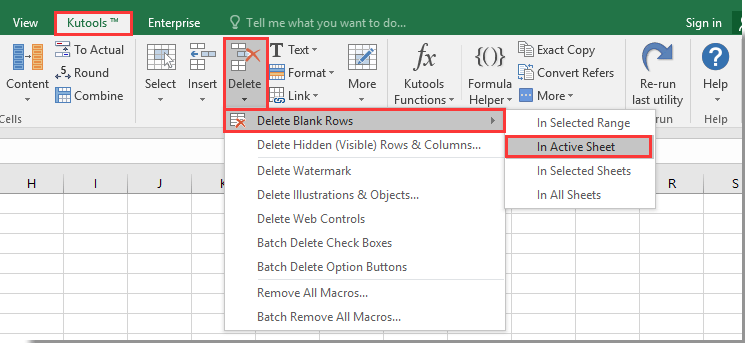 How To Delete Extra Empty Or Blank Pages In A Worksheet In Excel