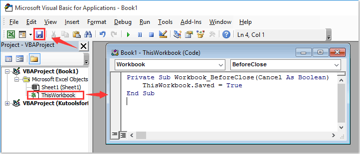 How To Disable Or Do Not Allow Save & Save As Options In Excel?