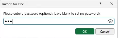 a screenshot of entering a password