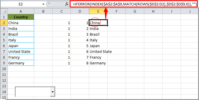 searchable drop down list excel 365