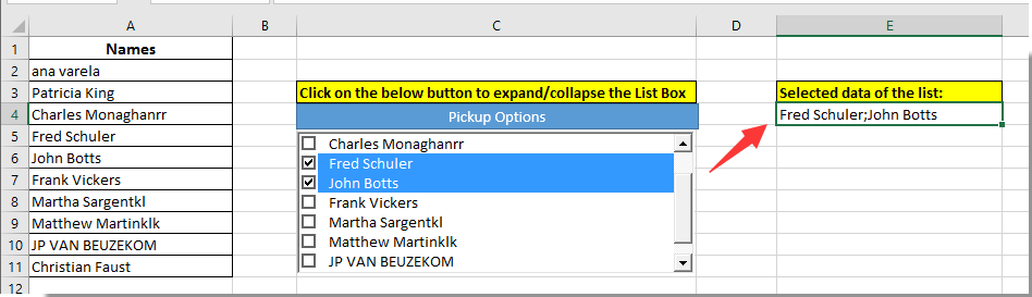 How To Create A Drop Down List With Multiple Checkboxes In Excel 4625